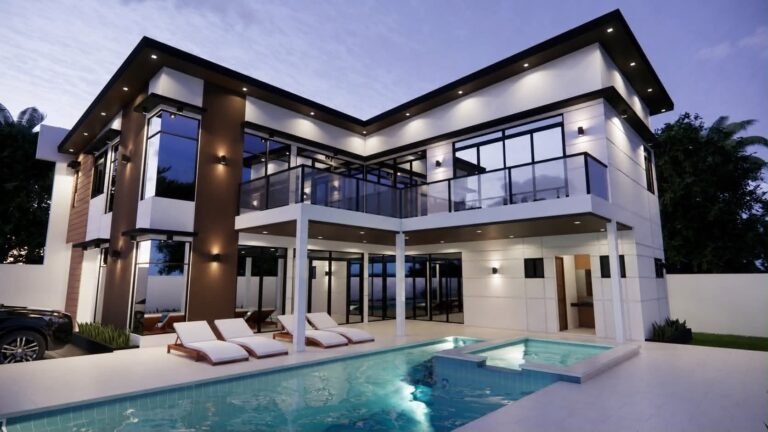 Construction of Two-Storey Rest House with Swimming Pool